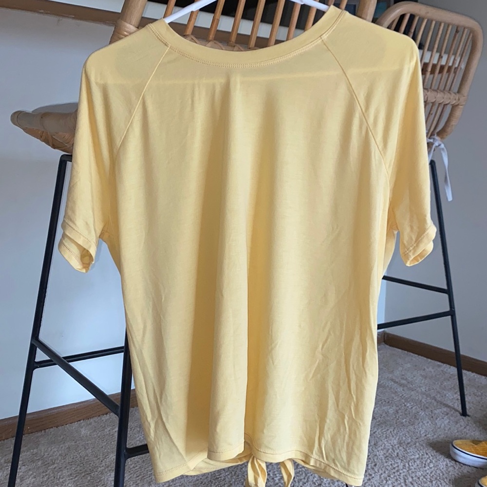 Joy lab yellow workout T-shirt